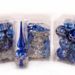Kit Adornos Navidad Azul Plata 72 Piezas - Envío Gratis!