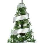 Arbolito De Navidad 80cm Con Adornos 30 Piezas Plata
