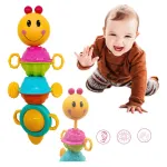 Sonajero Bebe Oruga Musical Movil Luz Sonido Didactico Color Amarillo