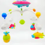 Huanger 0303 Movil Cunero Musical Bebé Con Proyector Luz Y Sonido