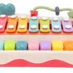 Juguete Musical Piano Con Xilofón Didactico Bebe Color Blanco
