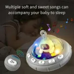 Móvil Giratorio Bebé Con Proyecciones Y Melodías Astronauta Color Blanco Animal