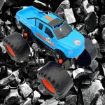 Camion Monster Truck Camioneta Gigante Off Road Juguete Color Celeste Personaje Predator