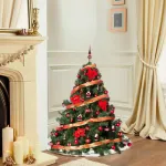 Arbol Navidad Patagonia Xl 1.30mt Deco Rojo Cybermonday