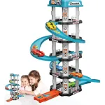 Pista Estacionamiento Autos Juguete Garage 5 Niveles Pisos Color Celeste