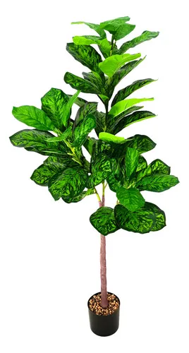 Producto Planta Artificial Grande 130cm Ficus Decoracion Interior Ext Color Verde Claro Imagen