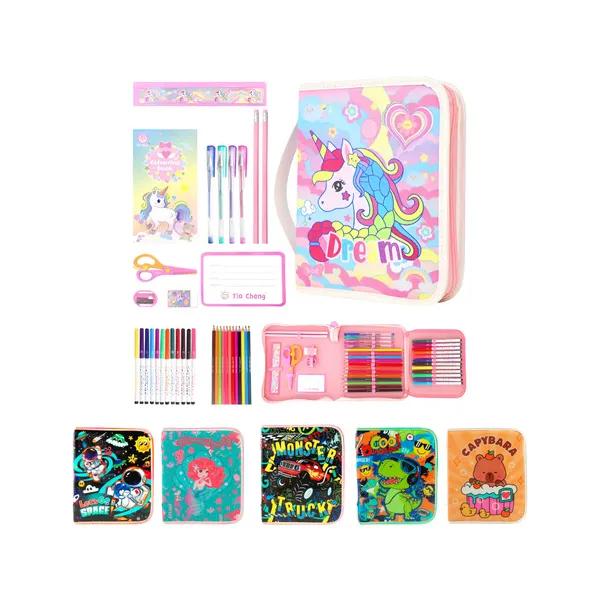 Cartuchera 1 Piso Con Utiles Escolares Incluidos 36 Piezas