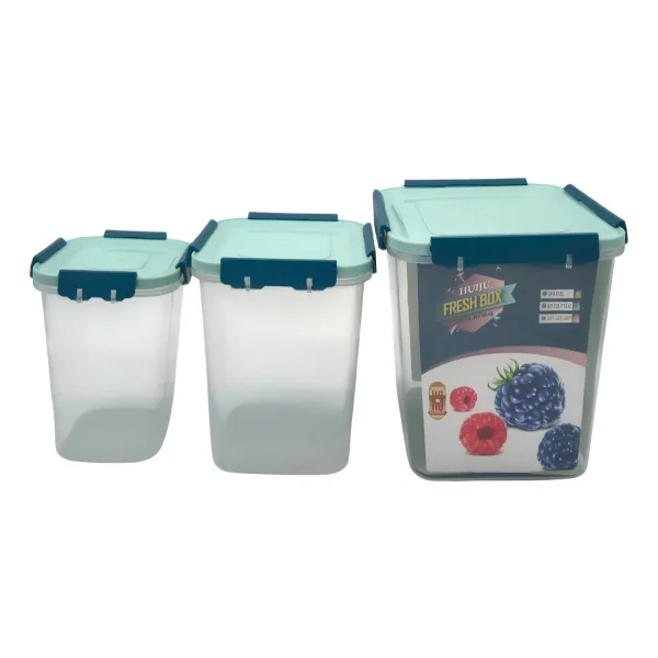 Set X3 Tupper Hermetico Organizador Plastico Frio/caliente