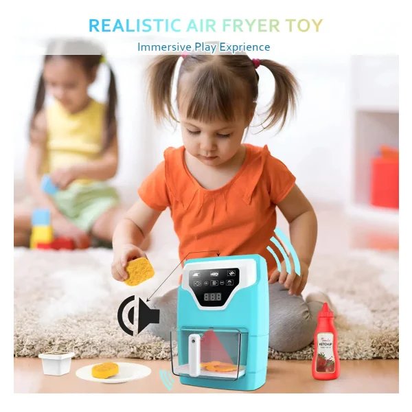 Freidora Juguete Para Niños My Home Con Efecto De Cocción