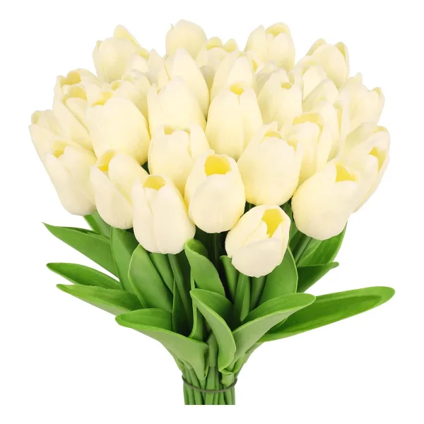 Tulipan Artificial Flores Artificiales Decoracion Ramo X5