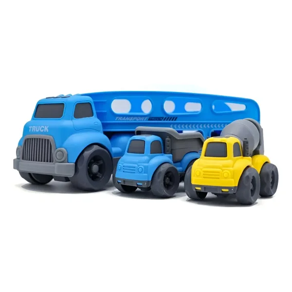 Camion Mosquito Rojo 30cm Juguete 2 Autitos Construccion