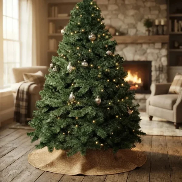 Arbol De Navidad Verde Imperial 1,80mts Con Base Metalica - Alta Gama