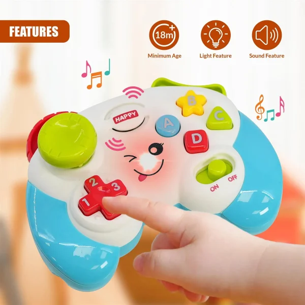 Joystick Luces Sonidos Juego Didactico Musical Juguete Bebe Pacman