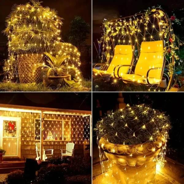 Luces Navidad Red X96 Led Luz Calida 3mts Con Enchufe Luces Cálido
