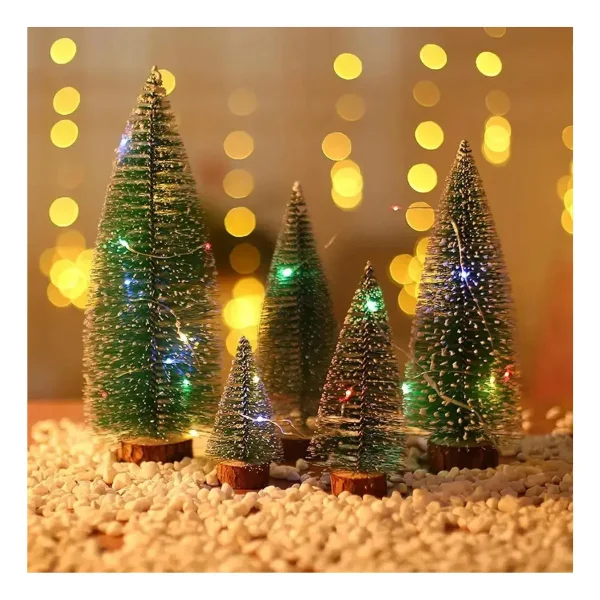 Arbolito De Navidad 20 Cm Decoracion Navideña Pino Adorno Verde