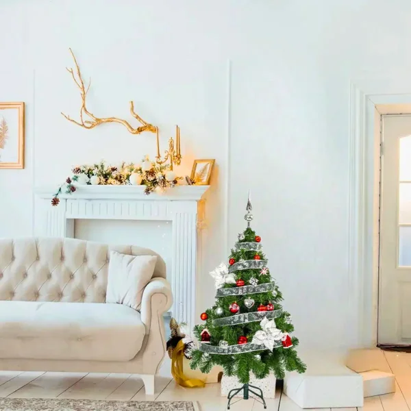  Arbol De Navidad Tronador Lujo 1,20mts Con Adornos Kit X30