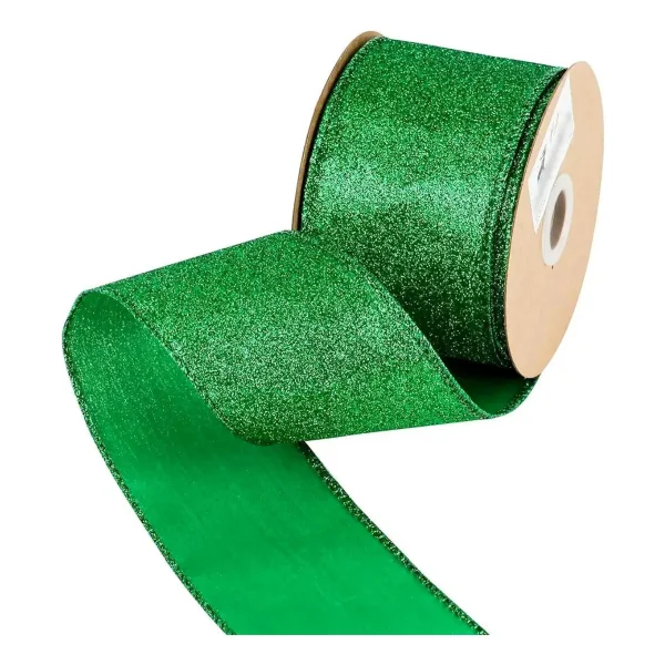 Cintas Navideñas Premium Glitter 6cm 2,70mts Adornos Navidad