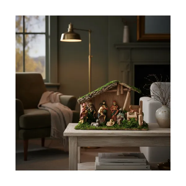 Pesebre Navideño Sagrada Familia 9 Piezas