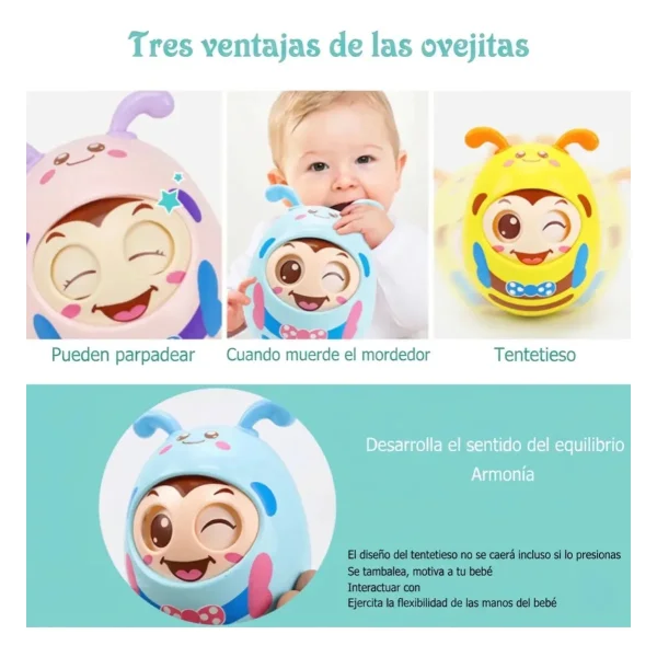 Sonajero Oscilante Sobebear Juguete Bebe 6-24 Meses Plastico