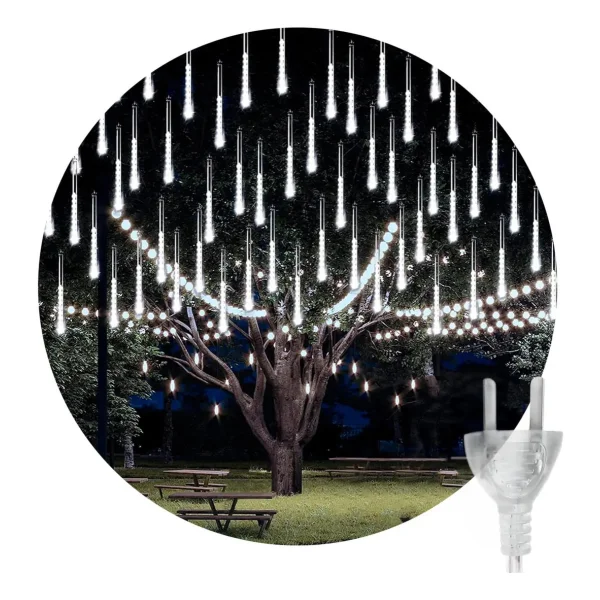 Luces Led Lluvia Meteoro 3mt X8 Tubos 220v Interconectable