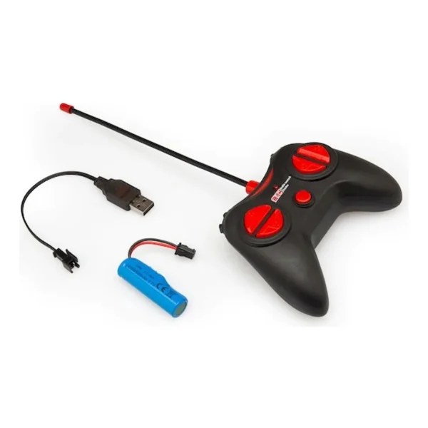 Excavadora Grua Rc 1:24 Recargable A Control Remoto Con Luz Naranja