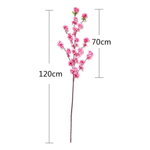 Flor De Cerezo Artificial Rama Alta Decoracion Hogar 1,20mts Rosa