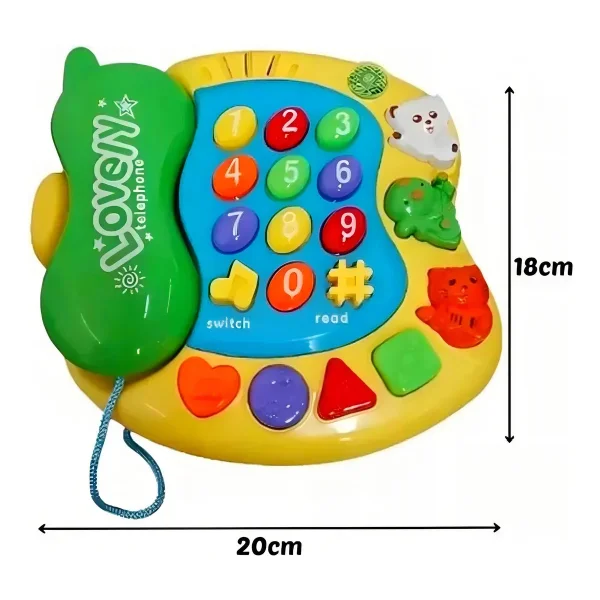 Telefono Juguete Interactivo Luces Sonidos Bebes