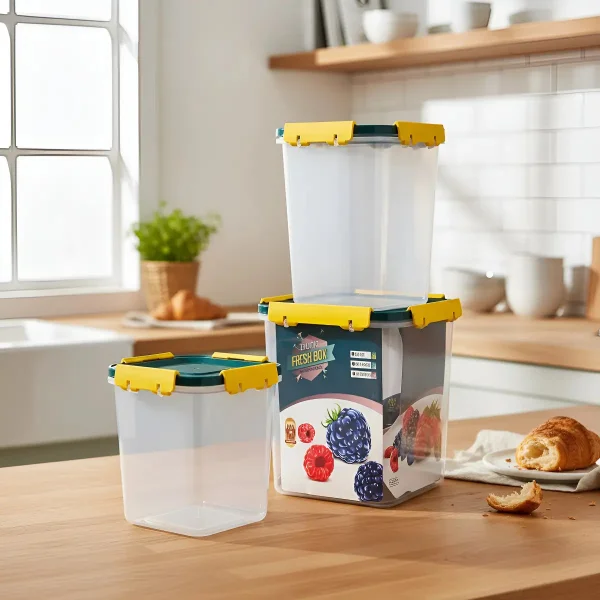 Set X3 Tupper Hermetico Organizador Plastico Frio/caliente
