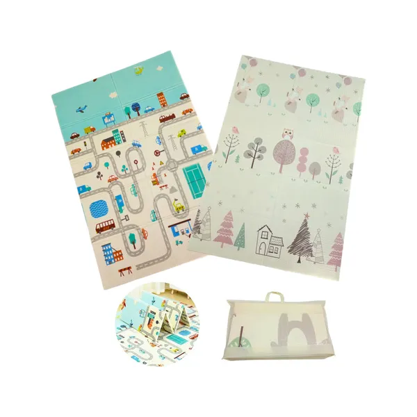 Alfombra Antigolpes Plegable Bebes Reversible 120x180cm