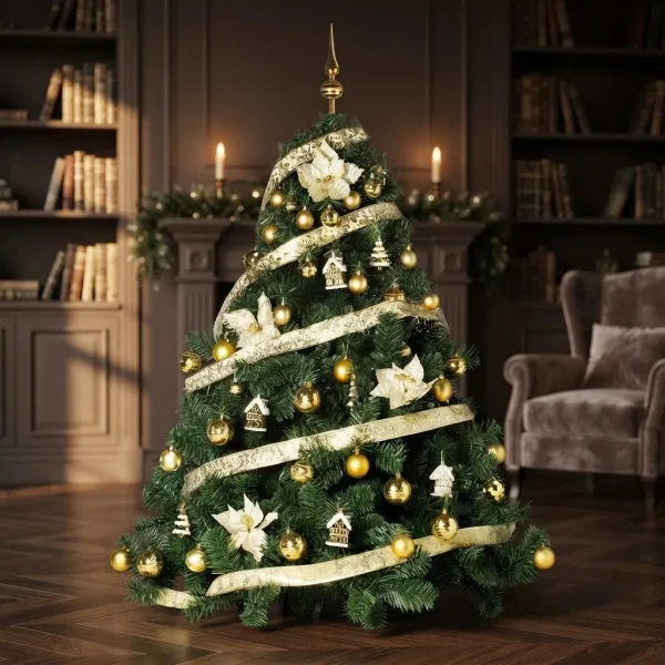 Arbol de Navidad Extra Lujo Patagonia 1,50mts Con Adornos X60