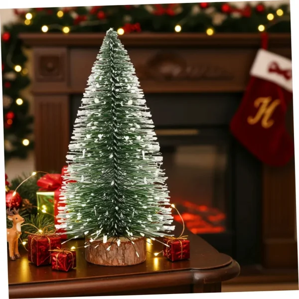 Arbolito De Navidad 20 Cm Decoracion Navideña Pino Adorno Verde