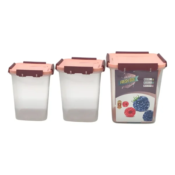 Set X3 Tupper Hermetico Organizador Plastico Frio/caliente