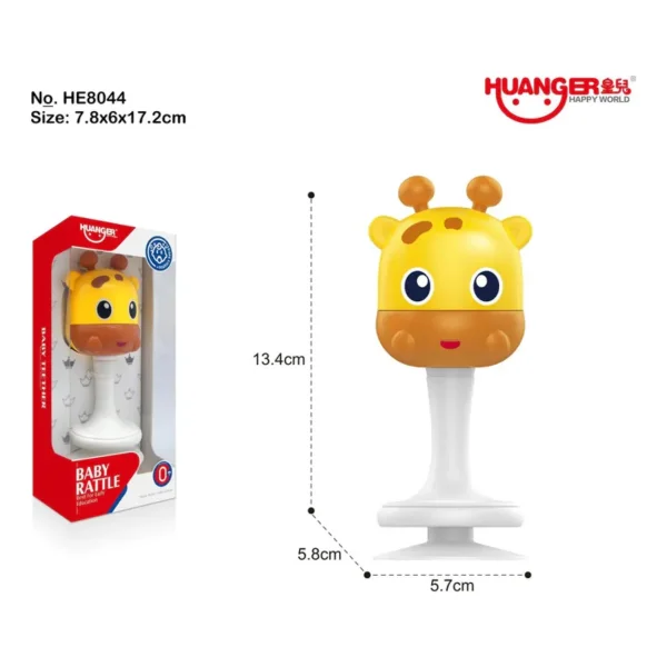 Sonajero Bebe Para Mesa Con Sopapa Base Ventosa Didactico Blanco Panda