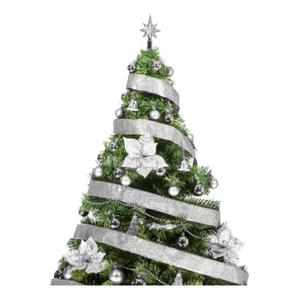 Arbol De Navidad Tronador Lujo 1,50mts Con Adornos Kit X40