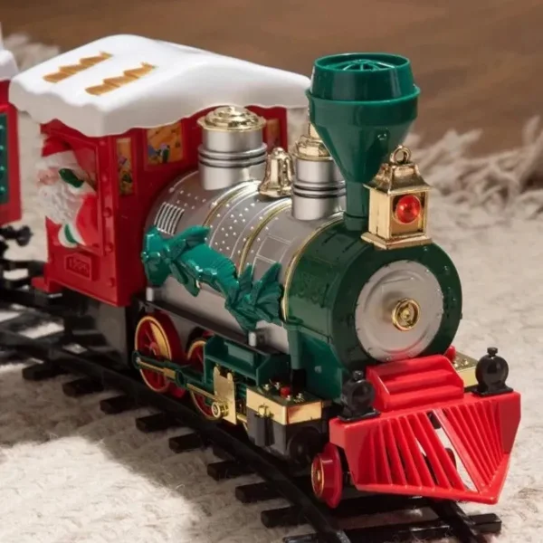 Pista Tren Navideño Xl Luz Y Sonido Locomotora Gigante