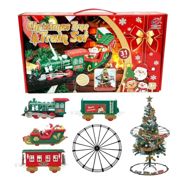 Set Tren Colgante Navideño Para Árbol De Navidad Verde