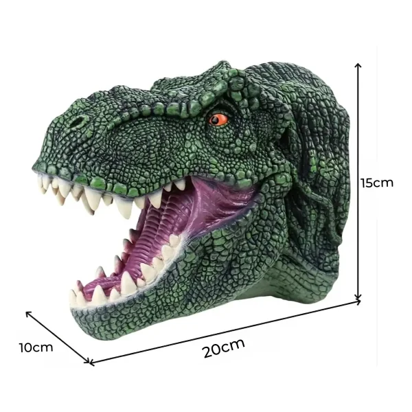 Marioneta De Mano Dinosaurio T-rex Realista Goma Niños