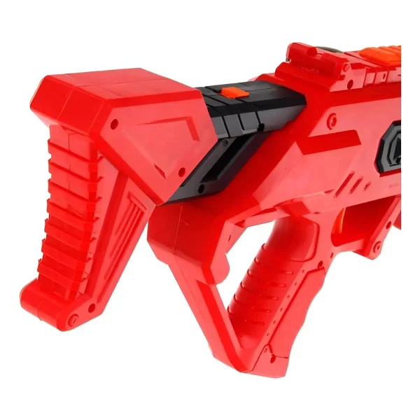 Pistola Lanzadora Hidrogel Y Dardos 2 En 1 Rojo
