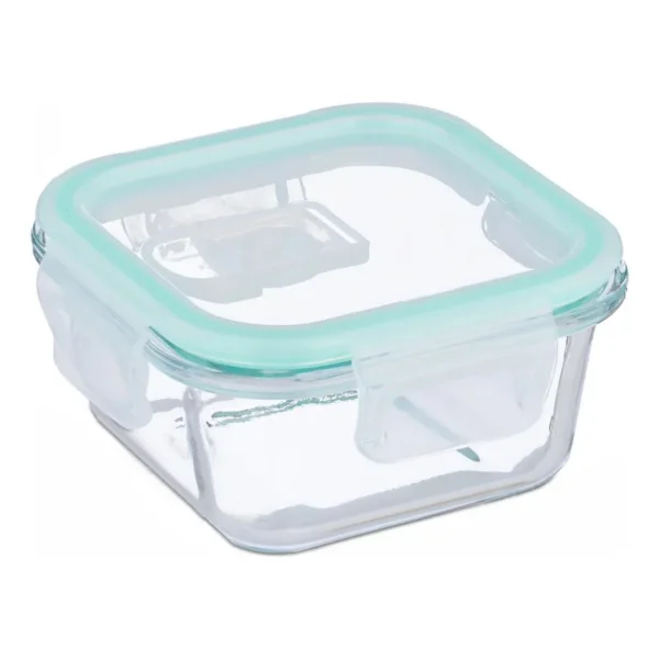 Taper De Vidrio Hermético Microondas Horno Freezer 390ml Transparente