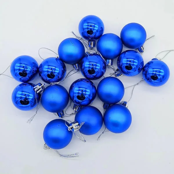 Adornos Navideños Set Bolas De Navidad 5cm X16 Unidades