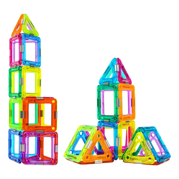Bloques Magneticos Con Imanes Didacticos 60 Piezas