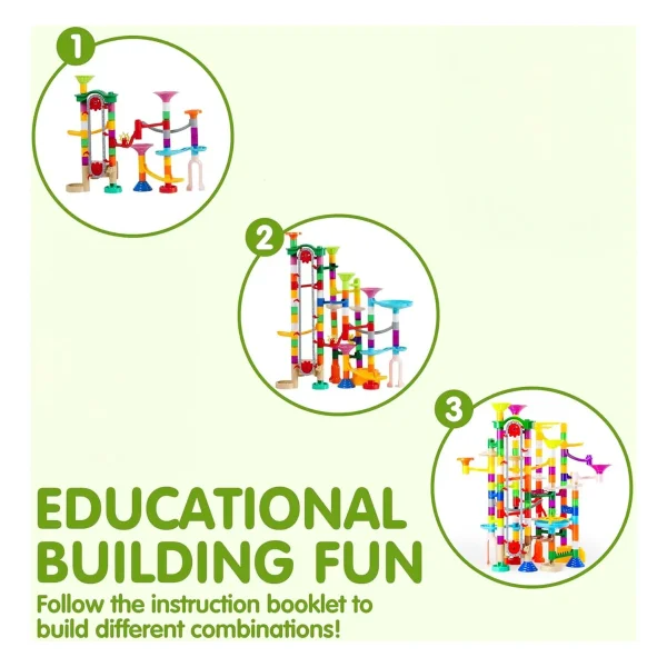 Laberinto De Bolitas Con Elevador 236 Pz Construcción Niños Multicolor