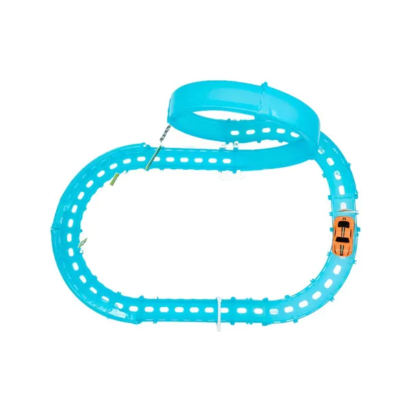 Pista Lanzador De Autos Brillante Luminosa Con Luces Niños