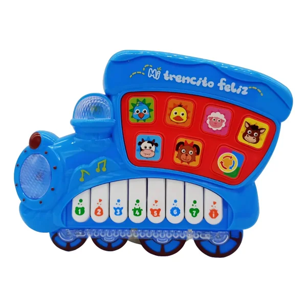 Locomotora Musical Piano Con Sonidos Animales Juguete