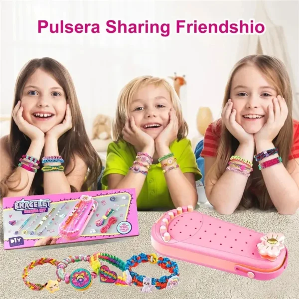 Kit Armado Pulseras Telar Mostacillas Cuentas Amistad Nenas