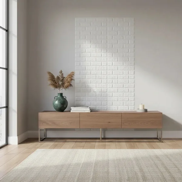 Placas Autoadhesivas Decorativas Pared Ladrillo 3d Pack X10 Blanco