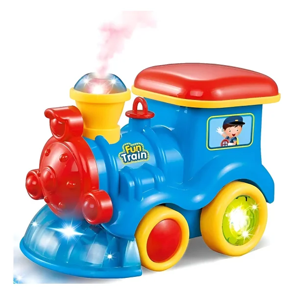 Tren A Vapor Con Luz Sonido Y Movimiento Juguete Para Bebe