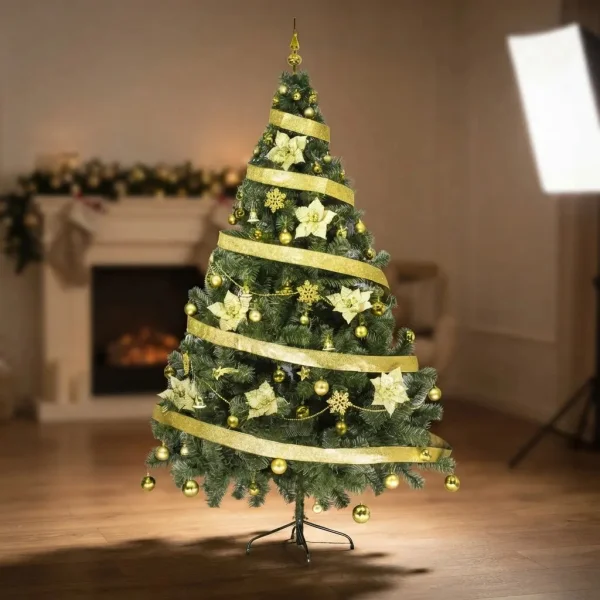 Arbol De Navidad Tronador Lujo 2,10mts Con Adornos Kit X60