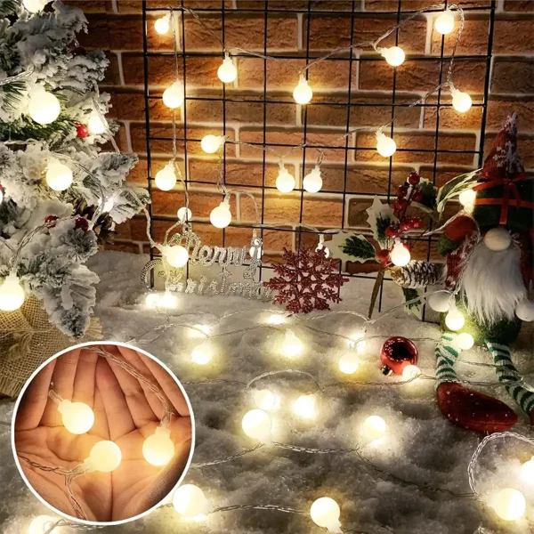 Tira Luz Led 5m Guirnalda X28 220v Luces Navidad Fria Calida