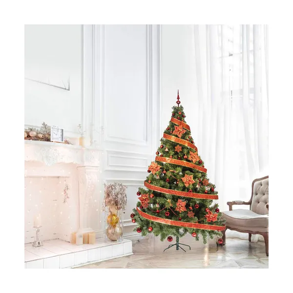 Arbol De Navidad Tronador Lujo 2,10mts Con Adornos Kit X60